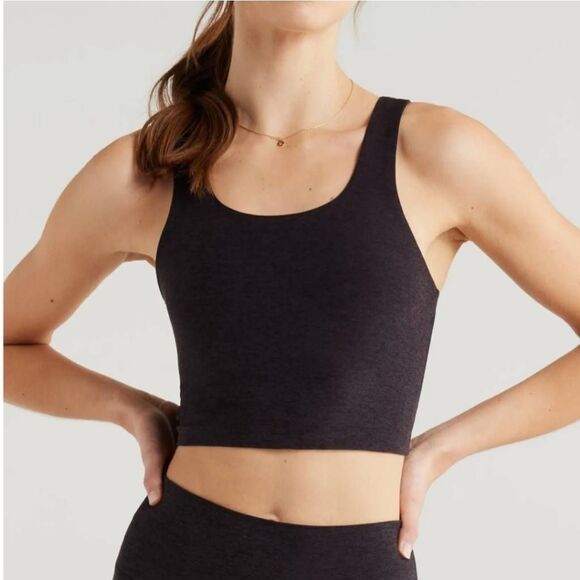 Zella Renew Mélange Support Crop Tank Size Small Athletic NWT - Picture 1 of 7
